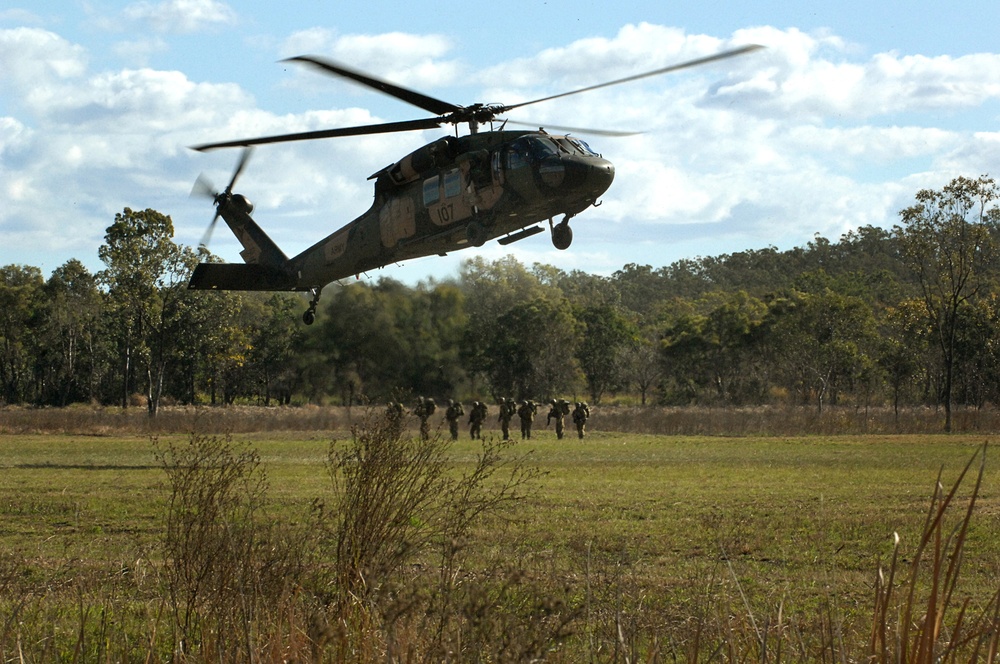 Australian Defence Force train, live in Camp Growl during Talisman Sabre 2011