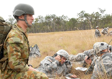 US, Australian paratroopers jump into training at Talisman Sabre 2011