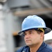 Navy diver aboard USNS Grasp