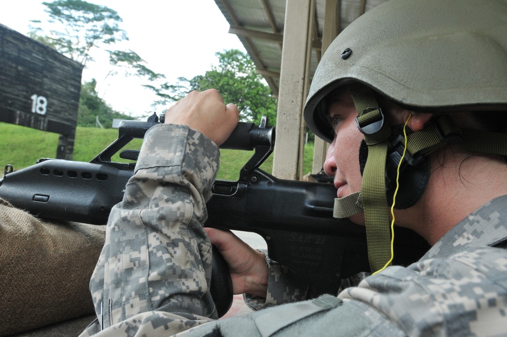 Cultural Exchange includes shooting Singapore's elite weapon