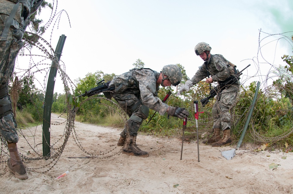 Devil engineers train to clear obstacles