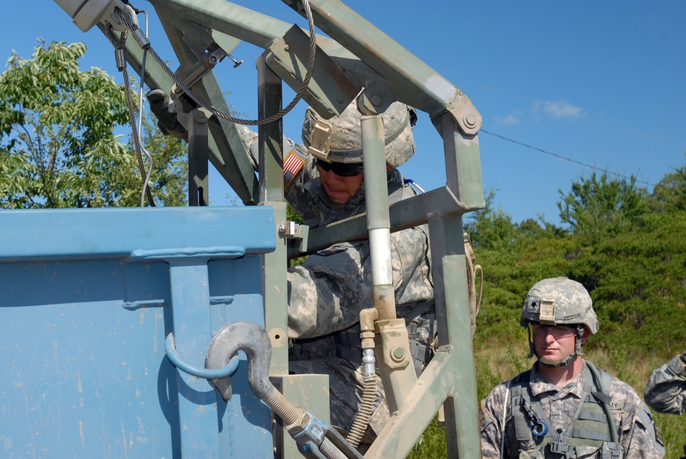 316th MAC practice firing rockets