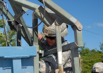 316th MAC practice firing rockets