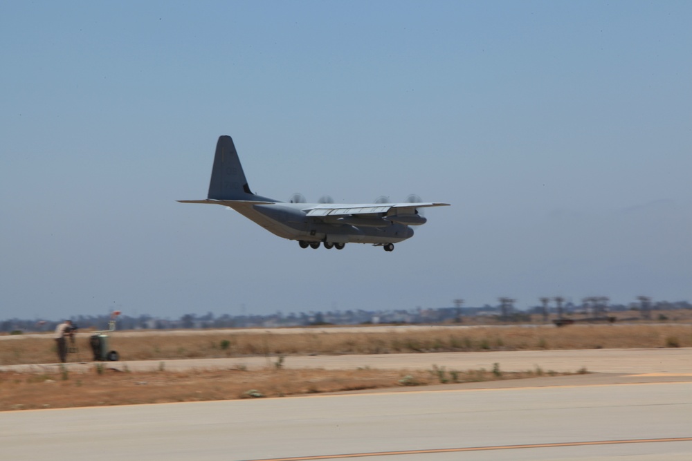 Harvest Hawk lands after first deployment