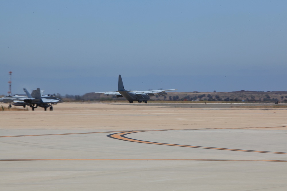 Harvest Hawk lands after first deployment