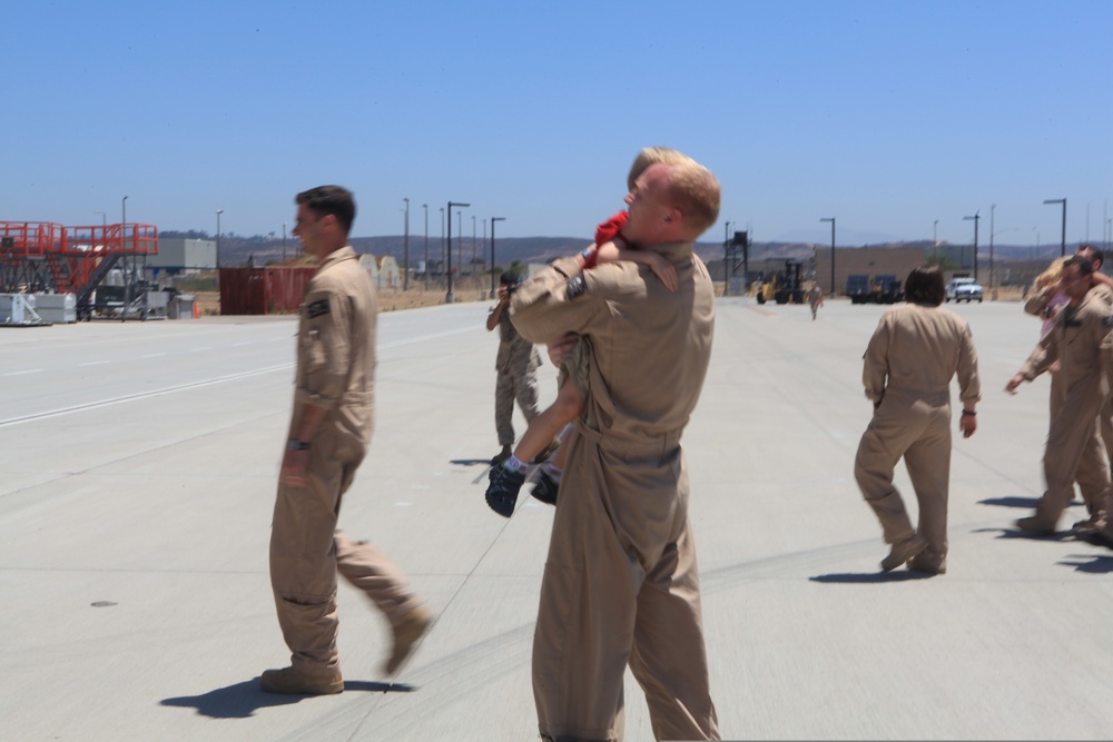 Harvest Hawk lands after first deployment