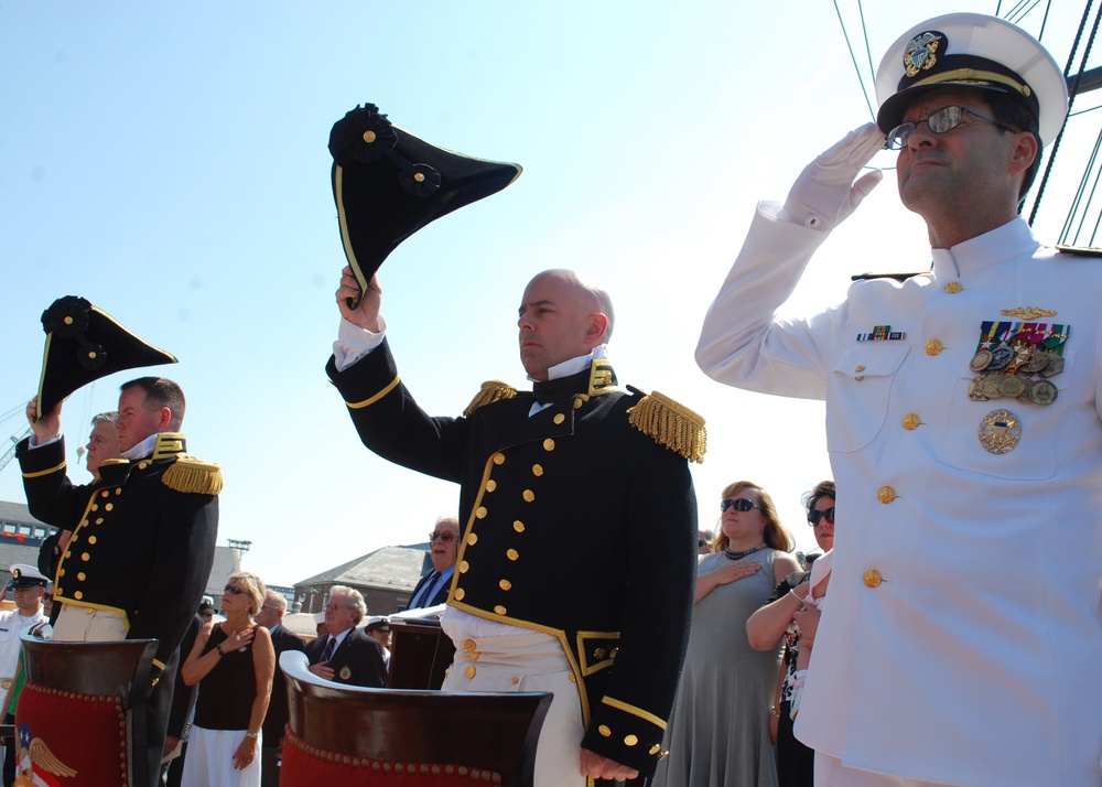 Change of command aboard USS Constitution