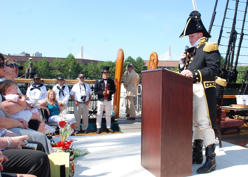 Change of command aboard USS Constitution