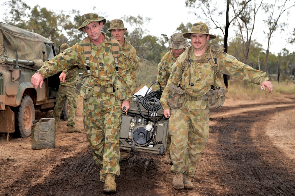 Australian Defence Force troops train in Shoalwater Bay Training Area during Talisman Sabre 2011