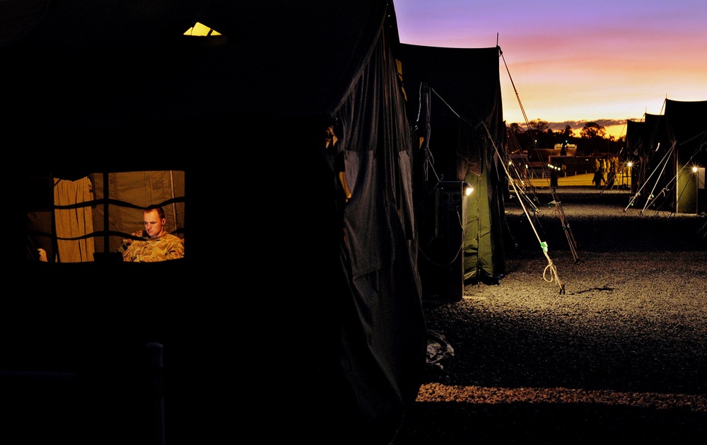 Camp Rocky houses US, Australian Defence Force troops during Talisman Sabre 2011