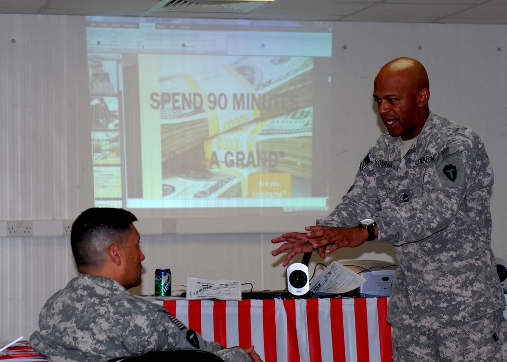 Saving soldiers money: Seminar teaches soldiers money-saving tips when buying a car
