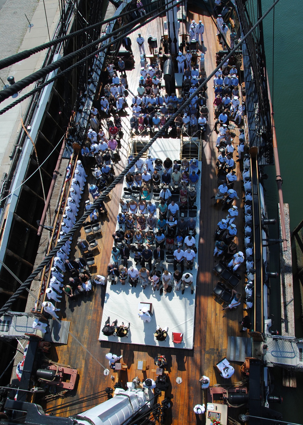 Change of command aboard USS Constitution