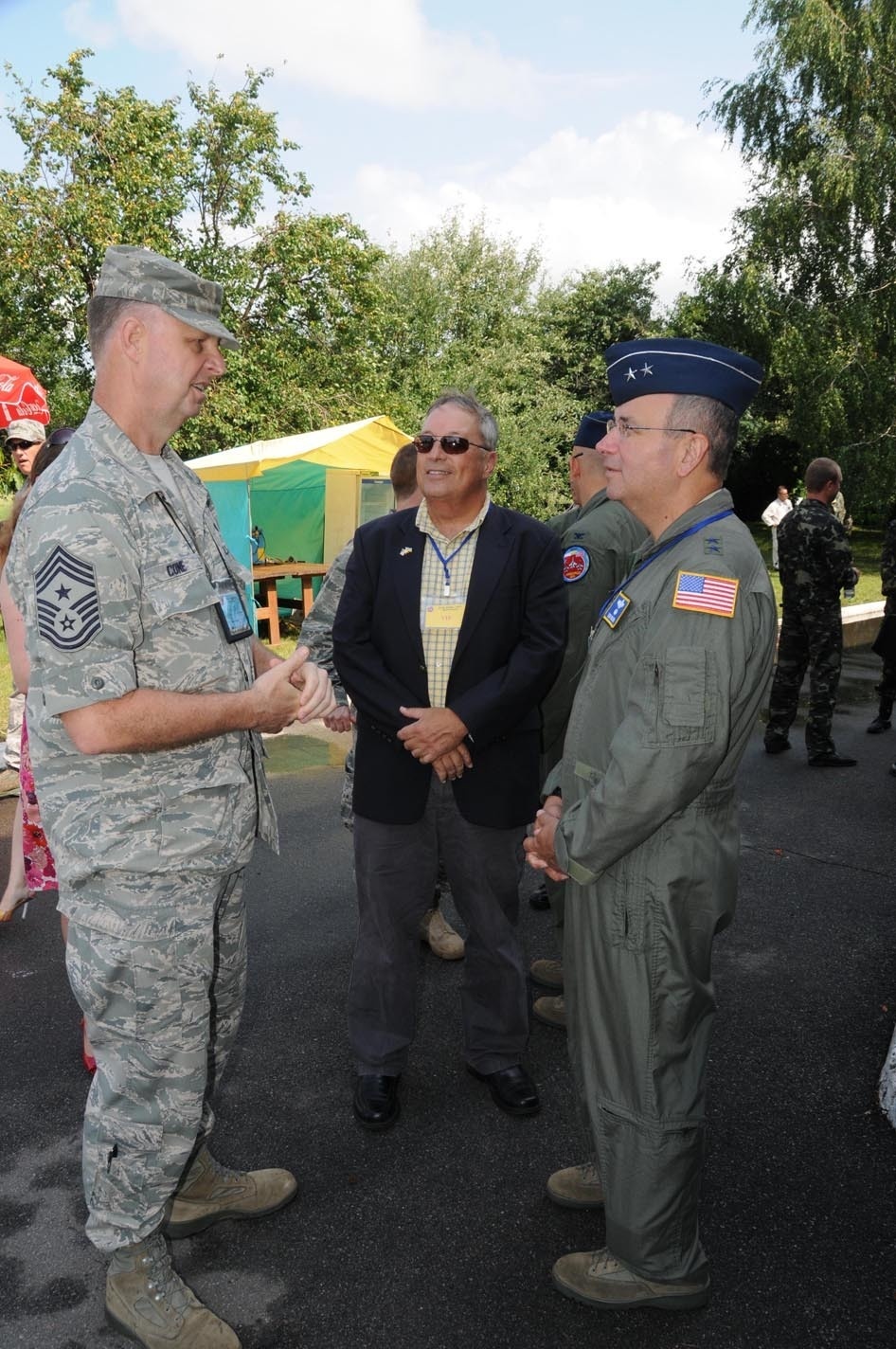 Commander Alabama ANG and USAFE mobilization assistant visits Safe Skies 2011