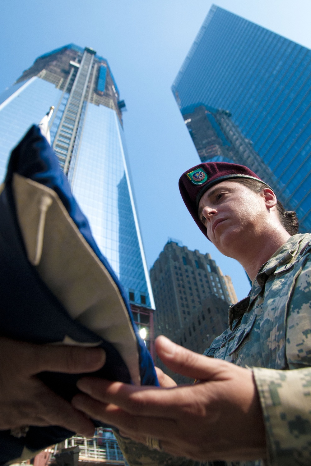 Ground Zero flag returns home after a one year deployment to Afghanistan with 404th Civil Affairs Battalion