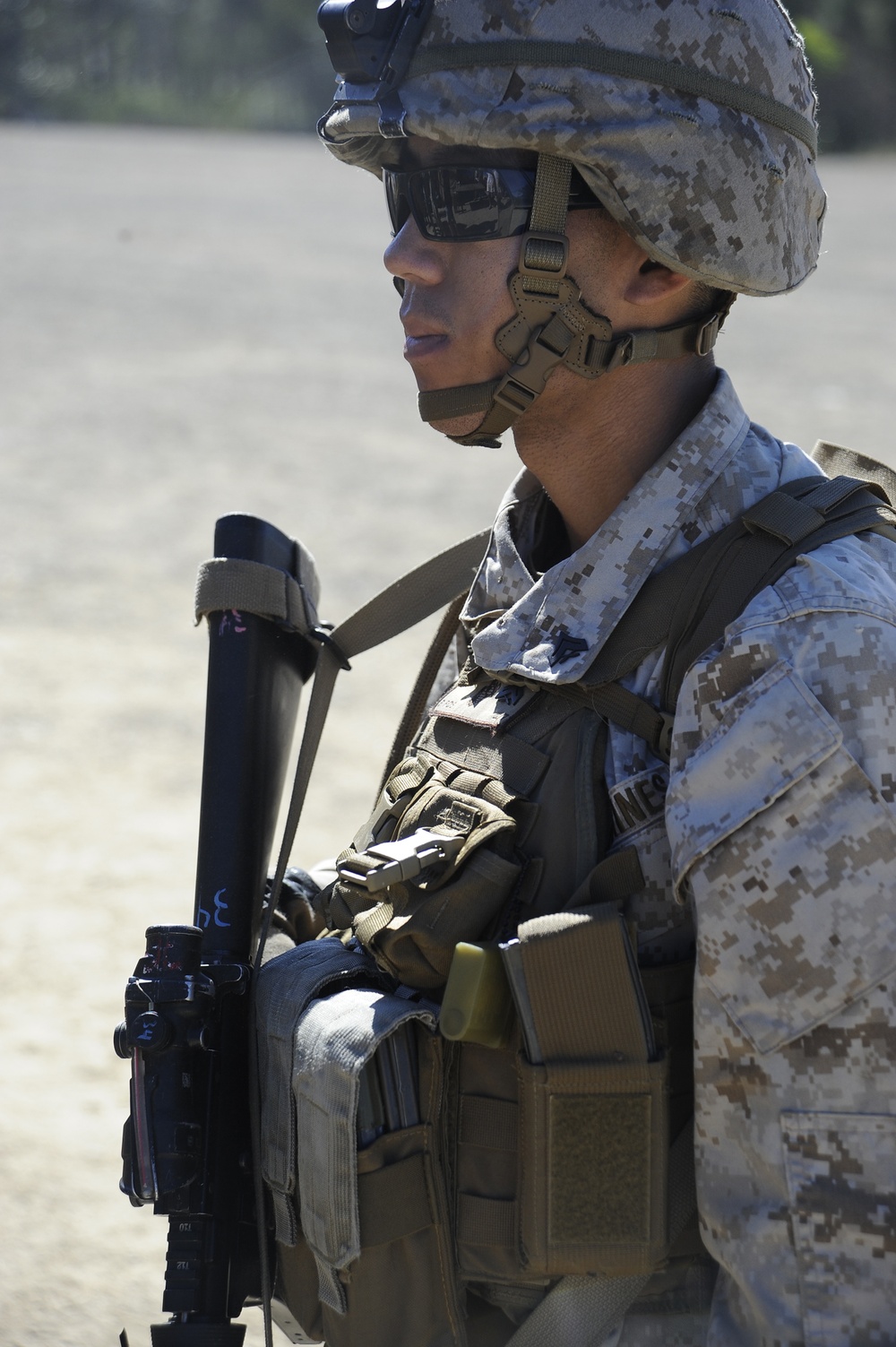 US Marines participate in a scenario exercise during Talisman Sabre 2011