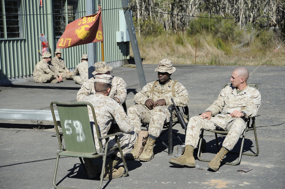 US Marines participate in scenario exercise during Talisman Sabre 2011