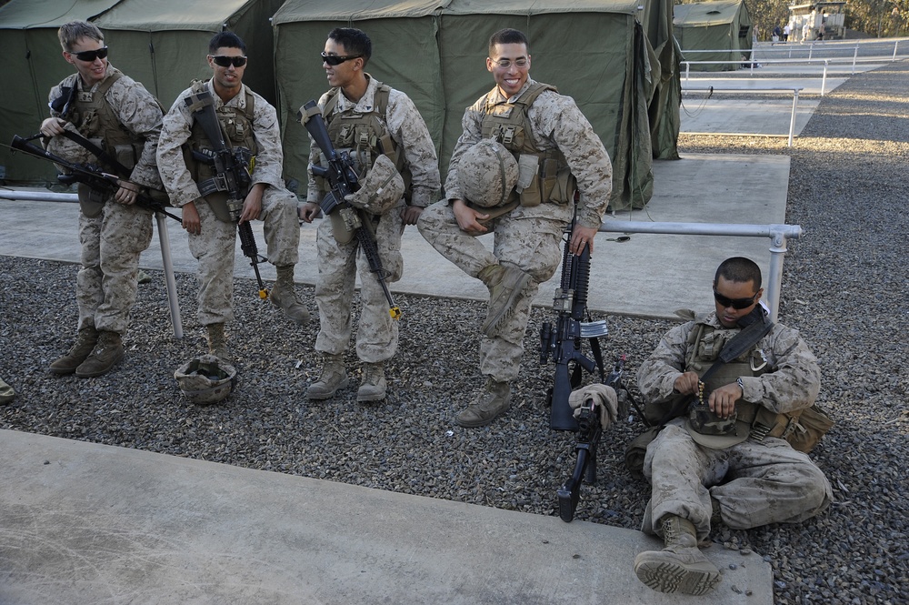 US Marines participate in a scenario exercise during Talisman Sabre 2011
