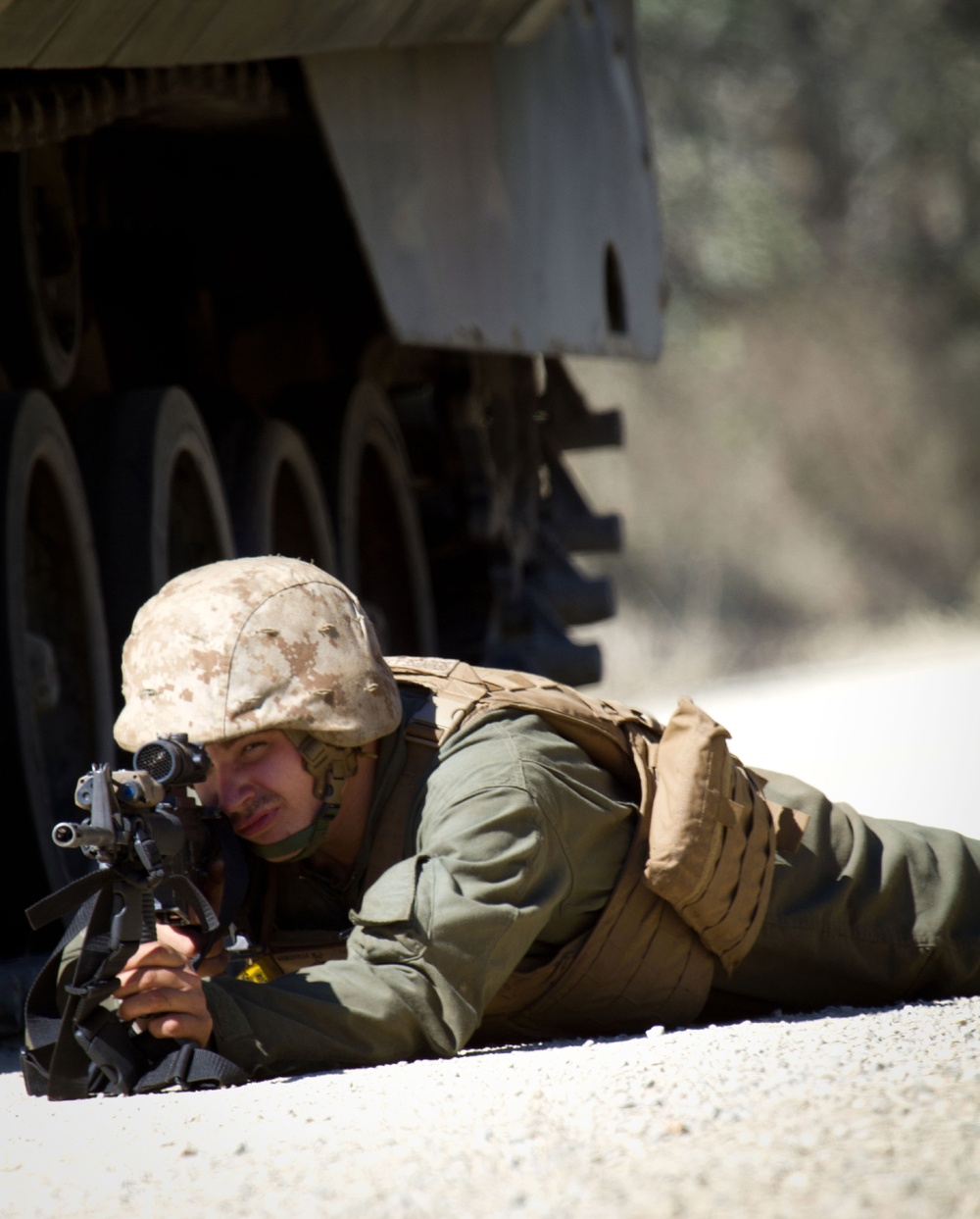 US Marines provide securty for SASO during Talisman Sabre 2011