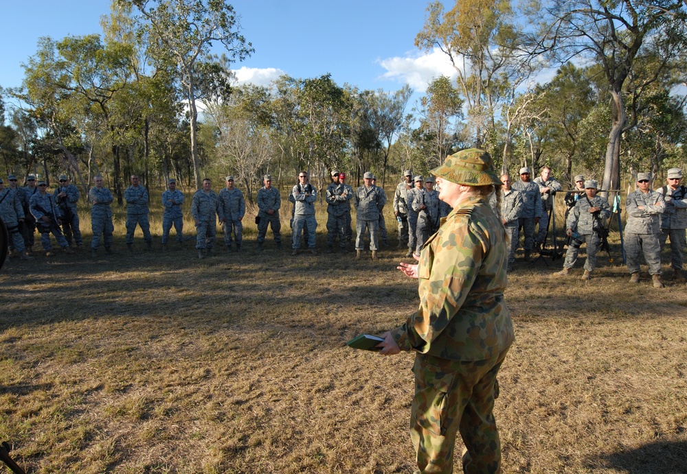 US Air Force 36th Expeditionary Contingency Response Squadron at Williamson Airfield during Talisman Sabre 2011