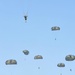 US Air Force 36th Expeditionary Contingency Response Squadron jump from a C-17 during Talisman Sabre 2011