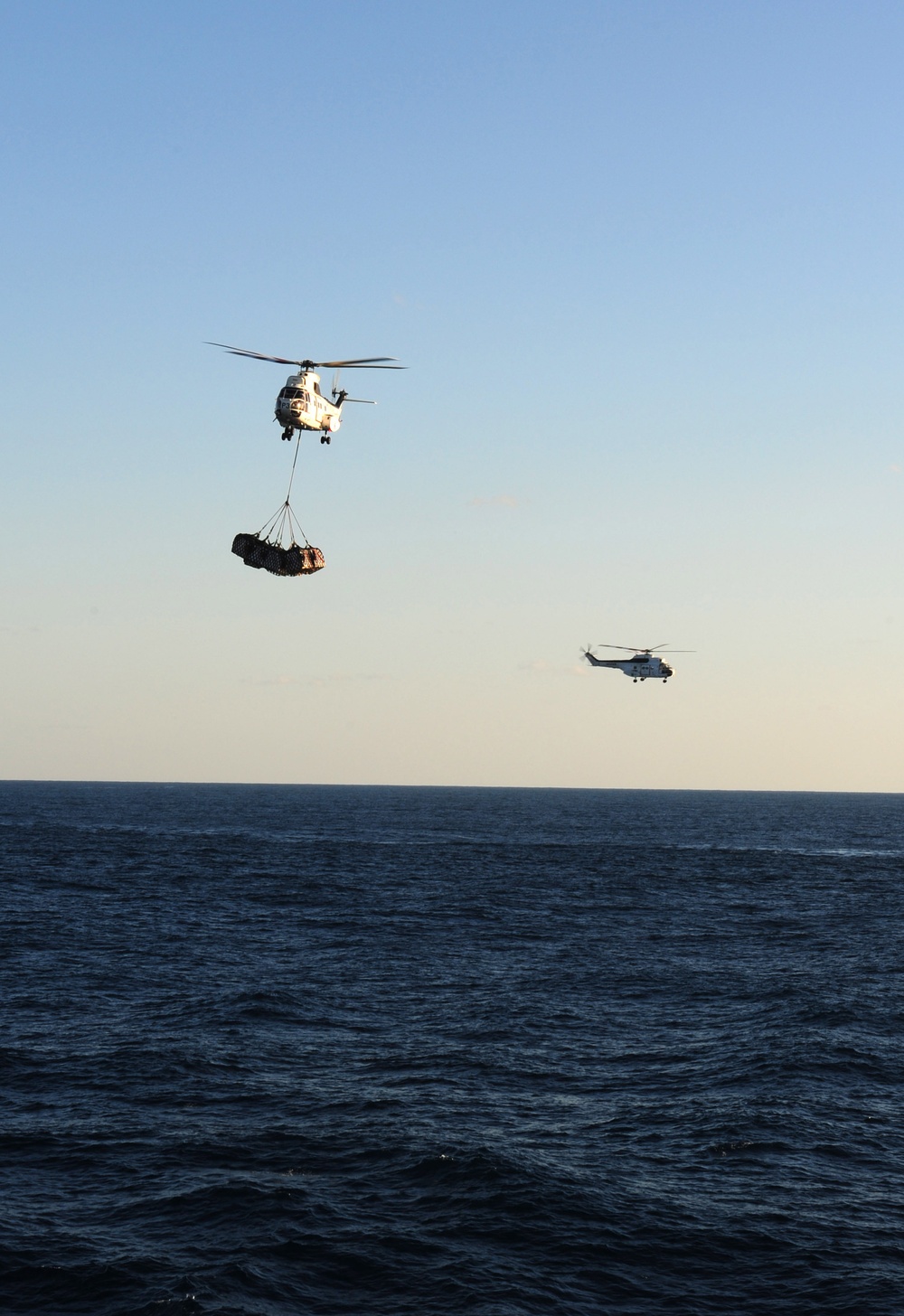 USS Germantown replenishment at sea