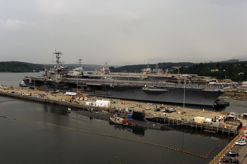 USS John C. Stennis departs Naval Base Kitsap