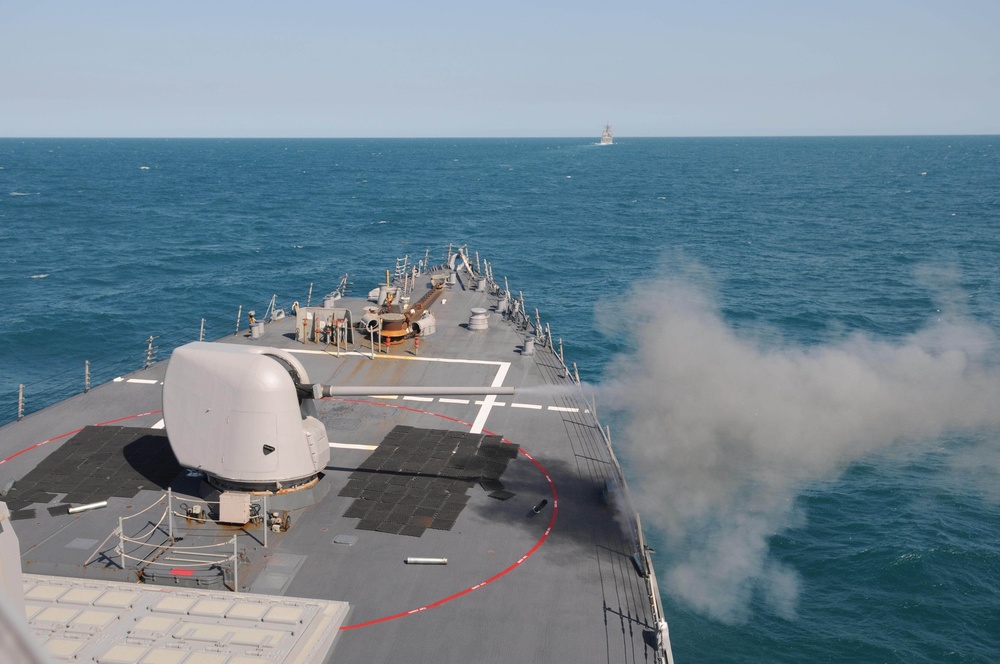 USS Curtis Wilbur action