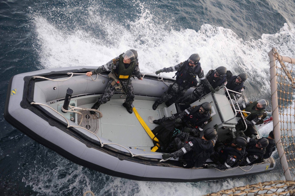 USS Curtis Wilbur action