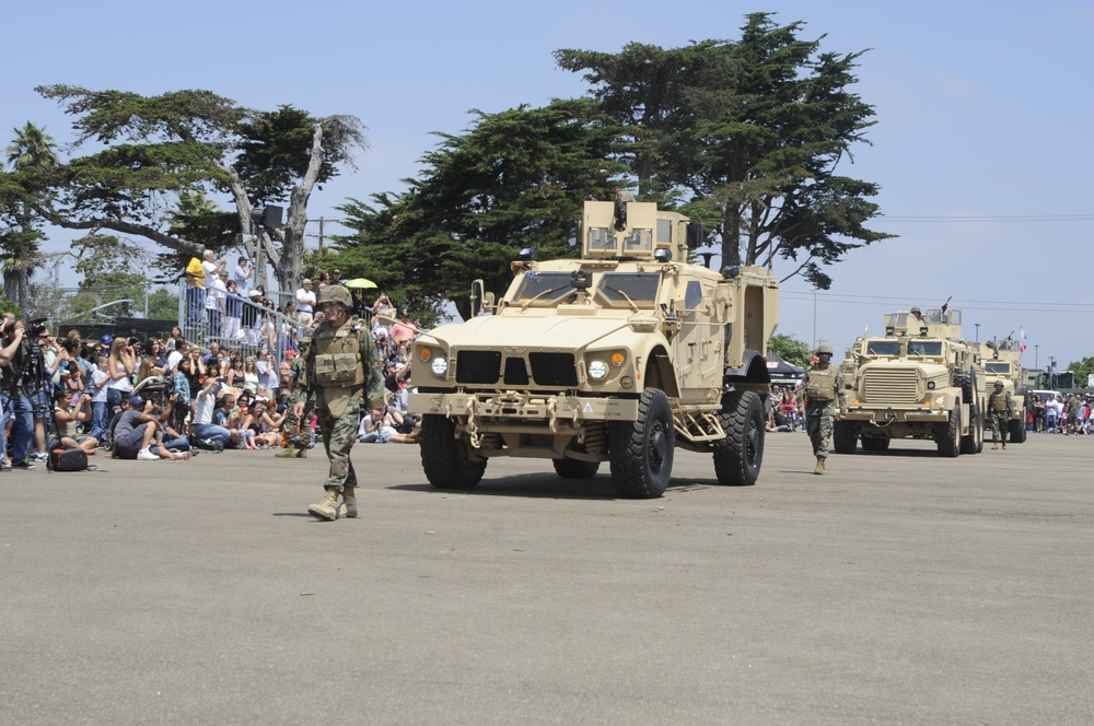 Seabees display their armored vehicles