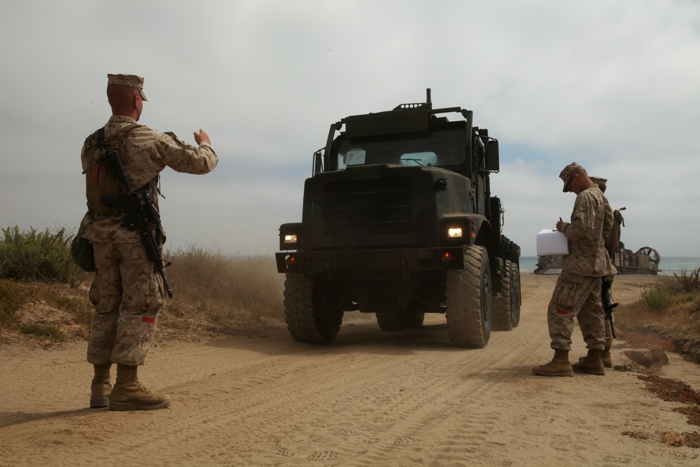 Landing Support Company, Assault Craft Unit 5 conduct MPF training