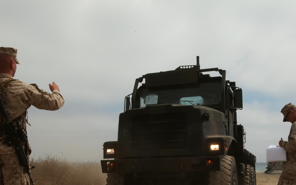 Landing Support Company, Assault Craft Unit 5 conduct MPF training
