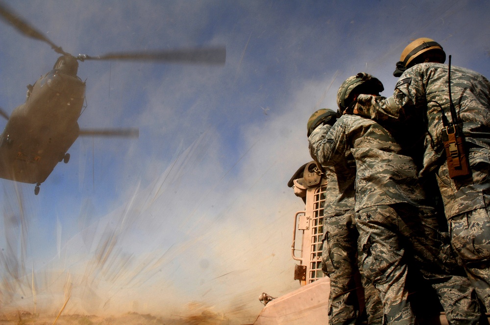 RED HORSE airmen and Nevada Army National Guard conduct joint training