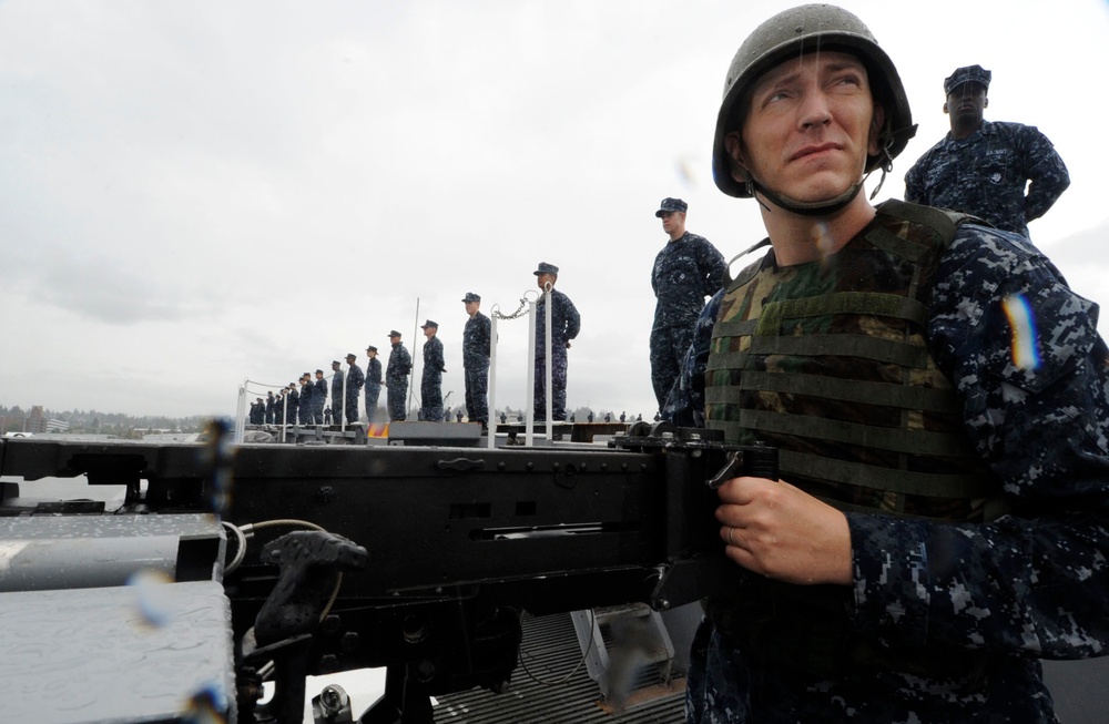 Security watch aboard USS John C. Stennis