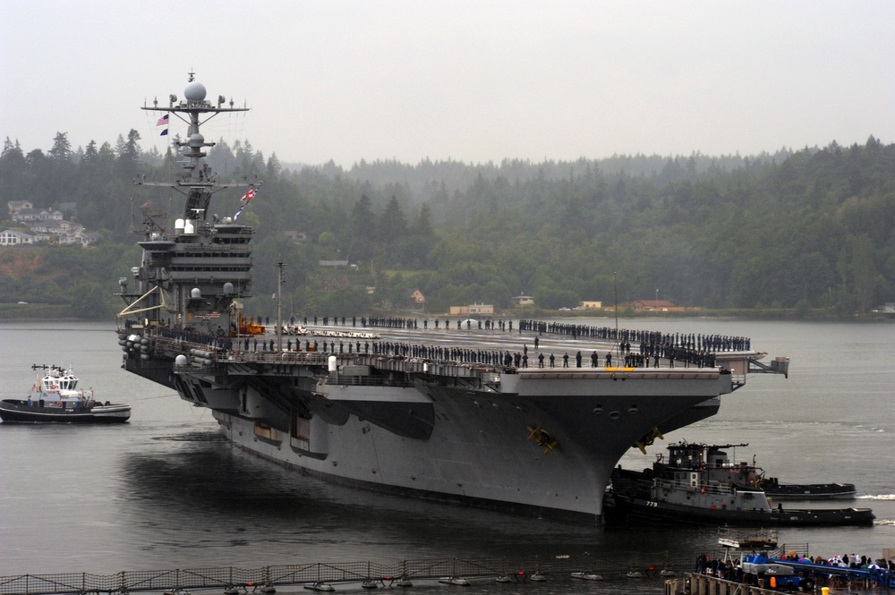 USS John C. Stennis departs Naval Base Kitsap