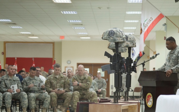 Memorial at COB Delta