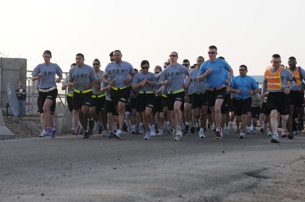 Running to Texas: Soldiers tally the miles between COB Basra and Texas