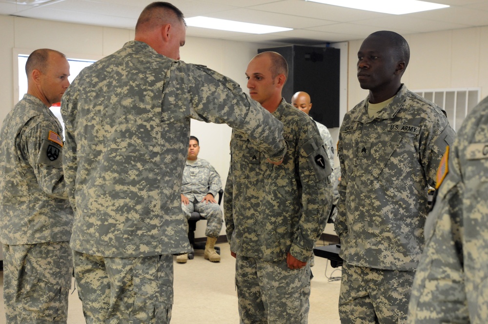 Ceremony welcomes new leaders into NCO corps