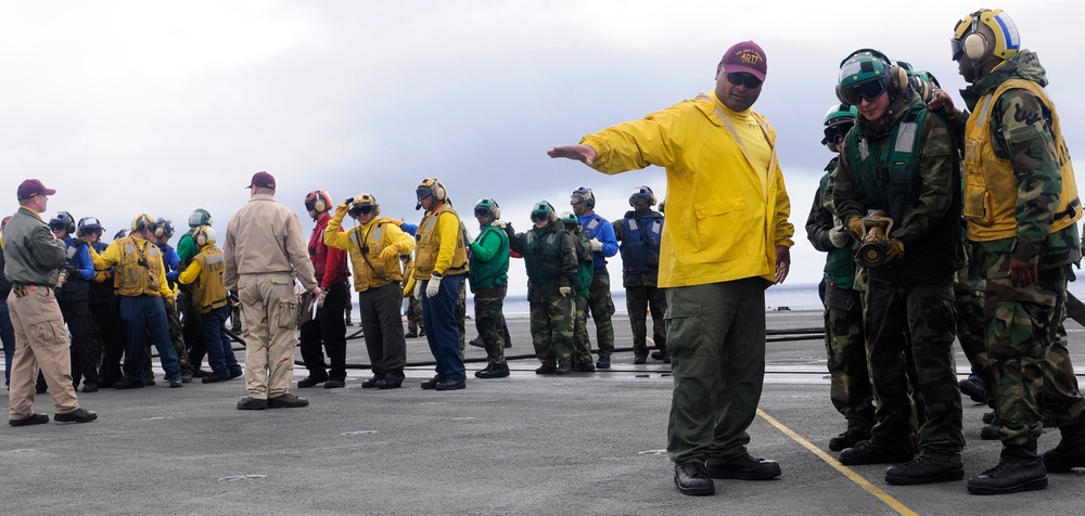 Sailors conduct drills