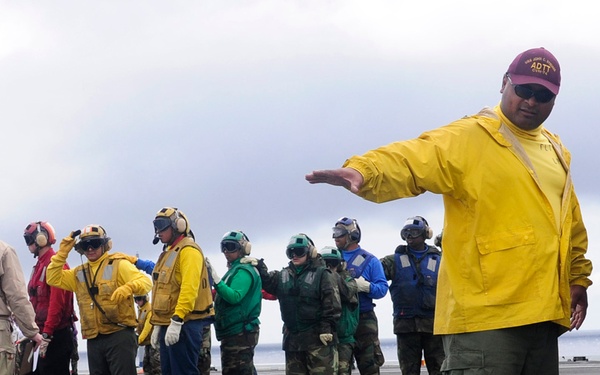 Sailors conduct drills