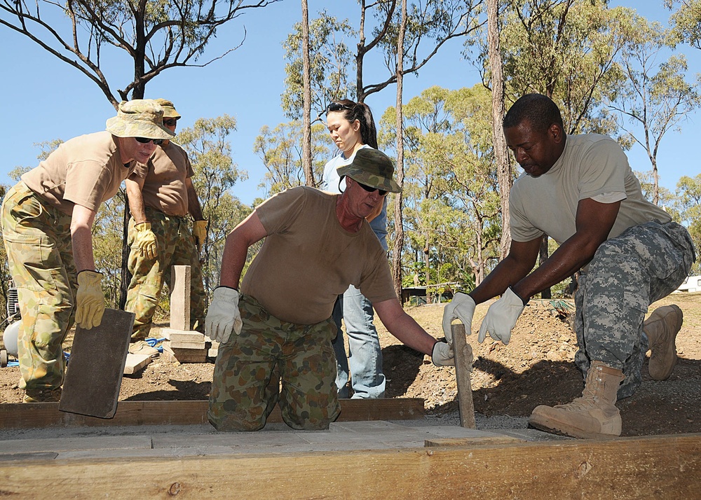 US, ADF miltary work at vets' retreat