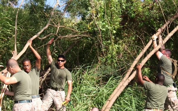 Marines, sailors aim to make difference during park clean-up