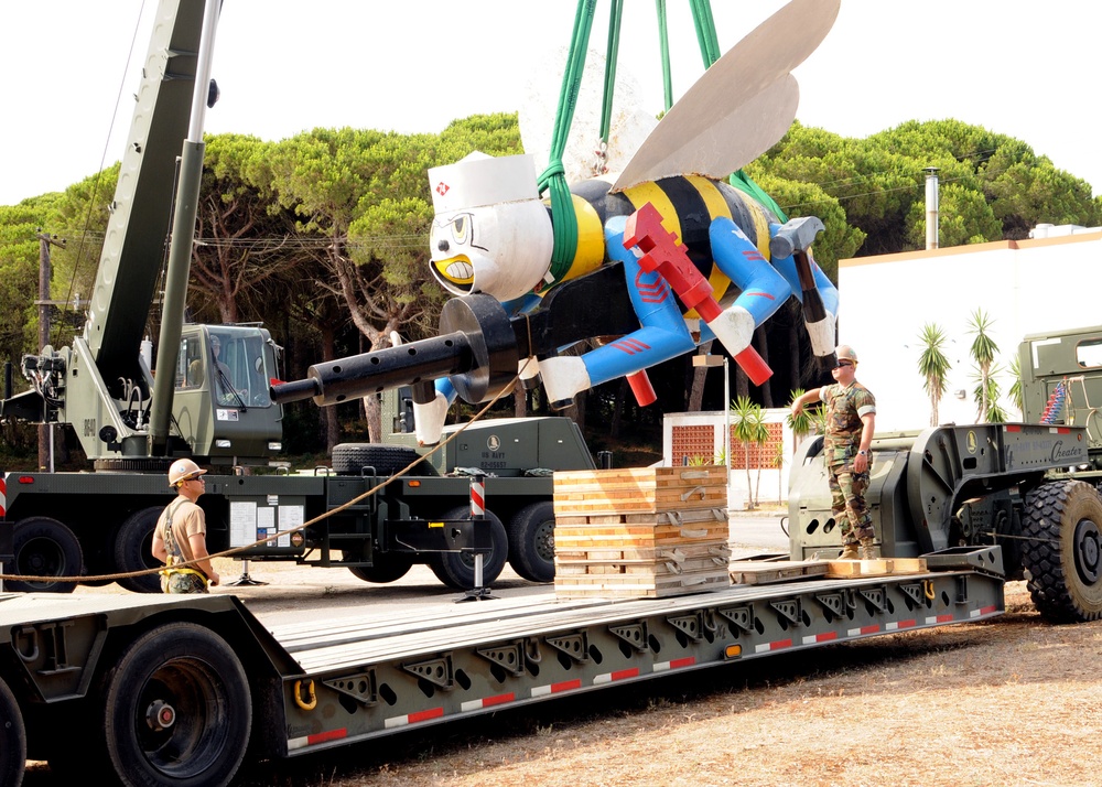 NMCB 74 renews Seabee monument in Rota, Spain