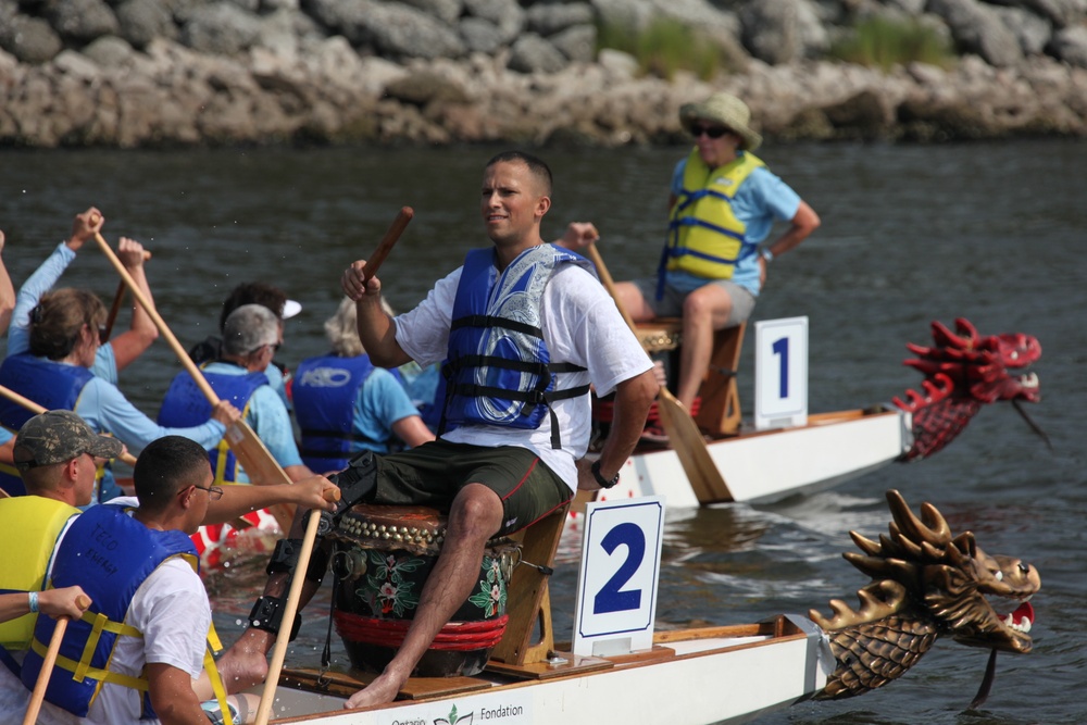 Cherry Point Marines paddle into local community history