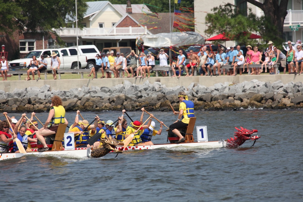 Cherry Point Marines paddle into local community history