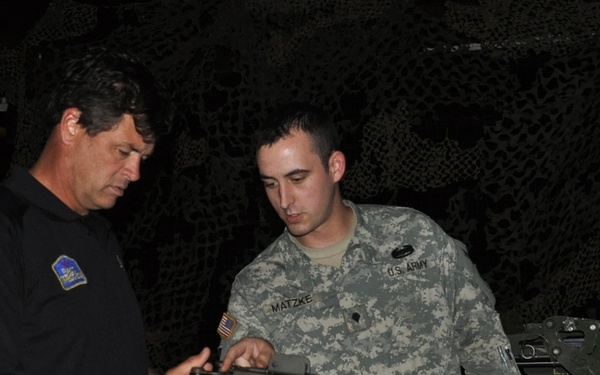 NASCAR's Michael Waltrip visits Camp Atterbury