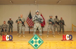 Deployed soldiers join Non-commissioned Officer Corps