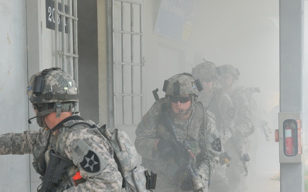 Strykers train in Singapore