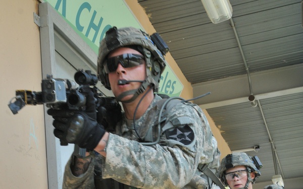 Strykers train in Singapore