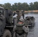 Bridge constructors with the 652nd Engineer Company unload a 50 Boat
