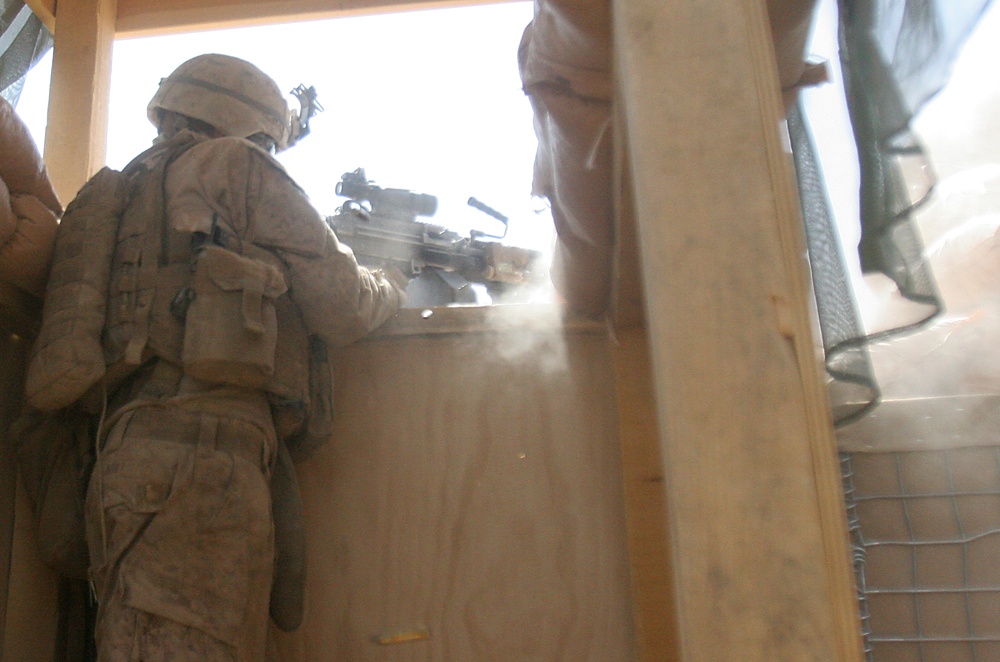 3/4 Marines take, return fire near Gereshk, Afghanistan